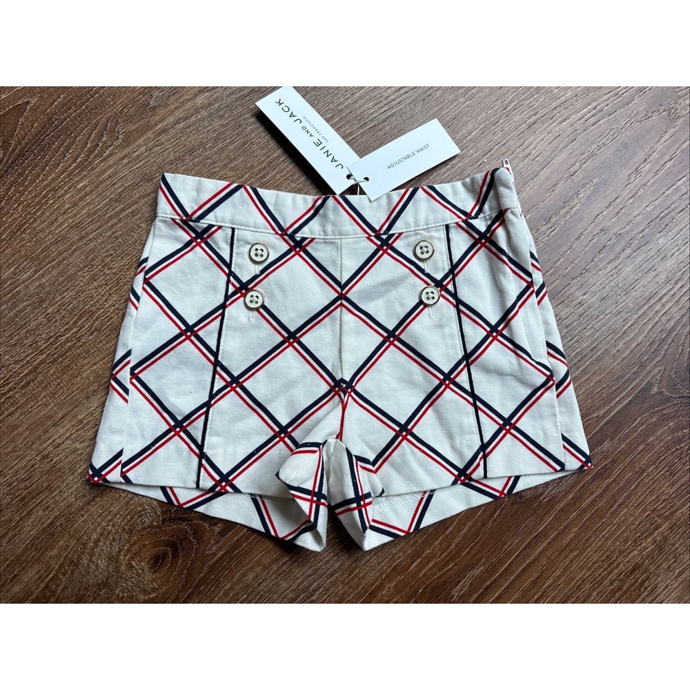 New Janie And Jack Blue Red White Resort Shorts 2T Girls